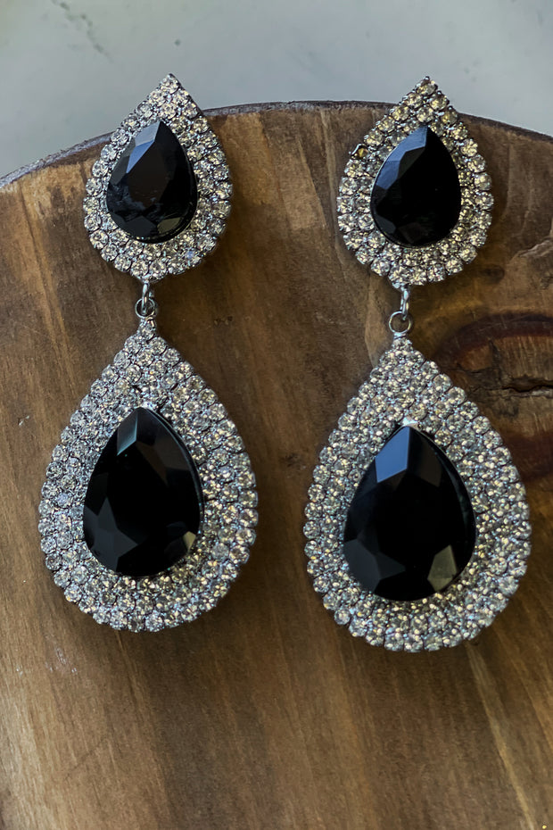 Drop Dead Gorg Earrings: Black - Mohebina laemeh