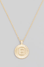 Initial Coin Necklace A-Z - Cenkhaber