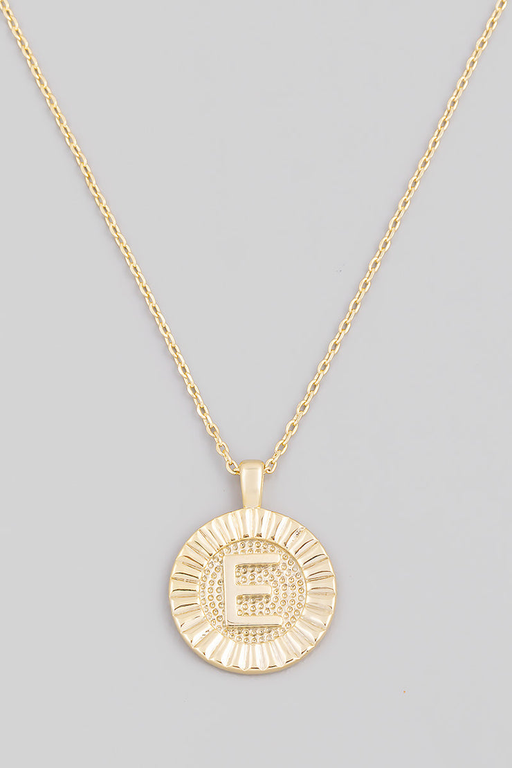 Initial Coin Necklace A-Z - Cenkhaber