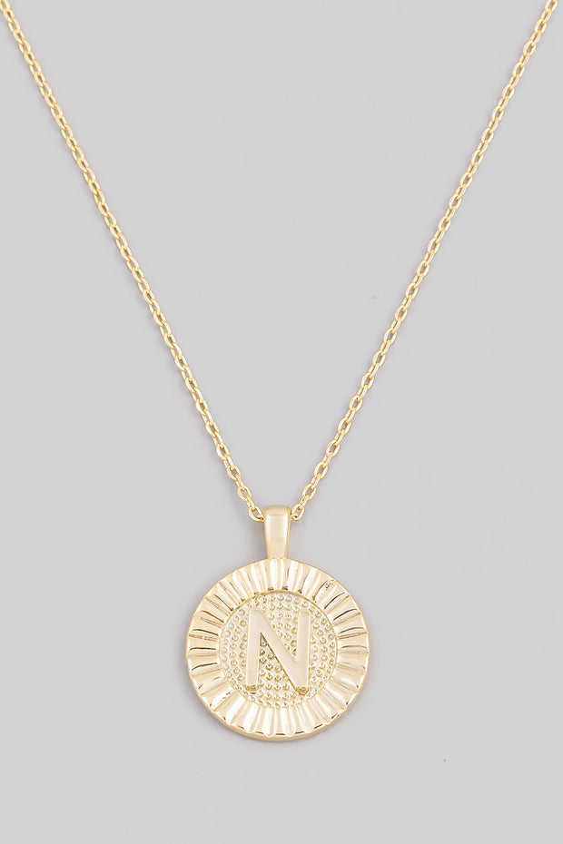 Initial Coin Necklace A-Z - Cenkhaber