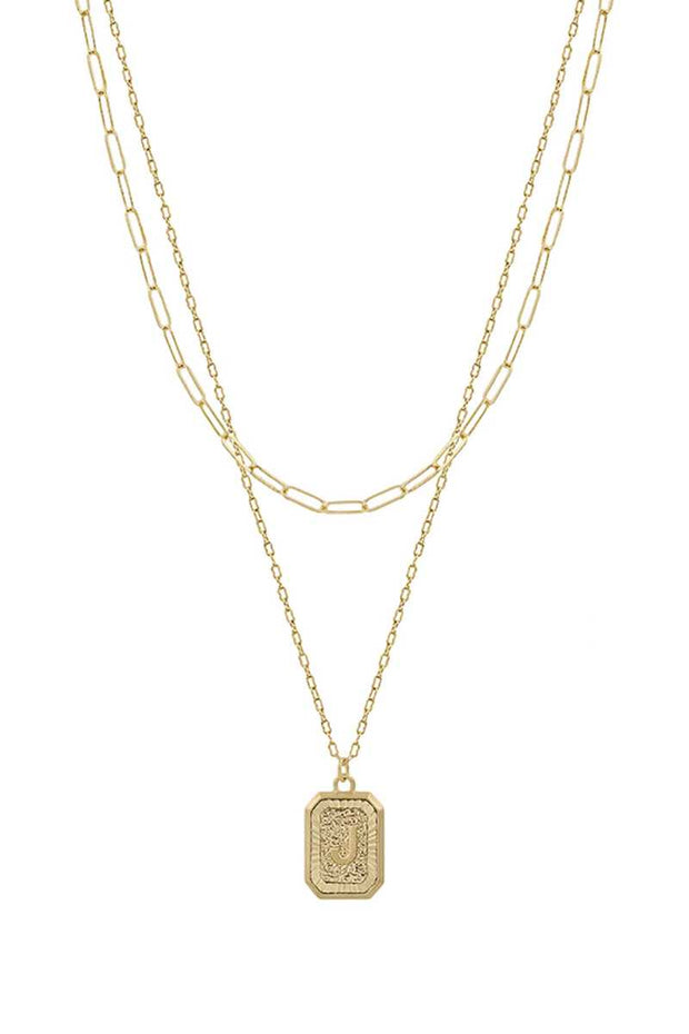 Barker Initial Necklace - Mohebina laemeh