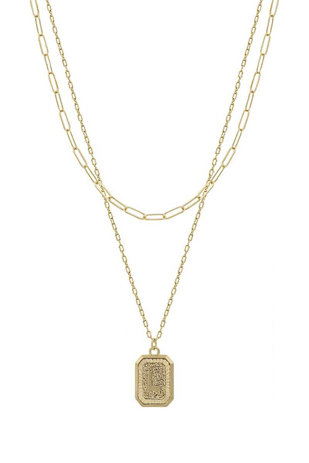 Barker Initial Necklace - Mohebina laemeh