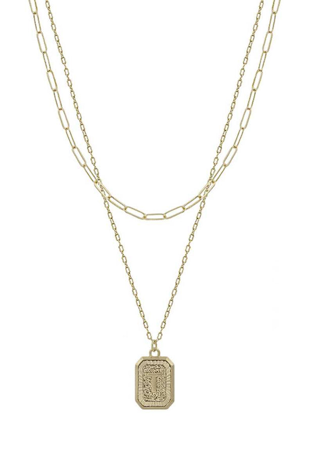 Barker Initial Necklace - Mohebina laemeh