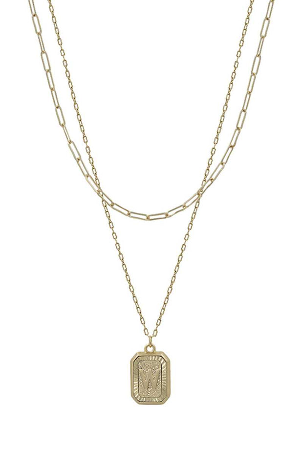 Barker Initial Necklace - Mohebina laemeh