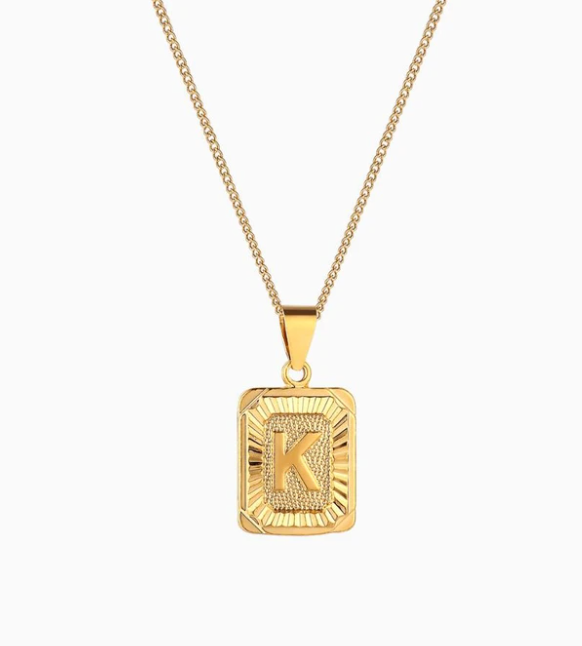 Josephine Initial Necklace A-Z - Cenkhaber