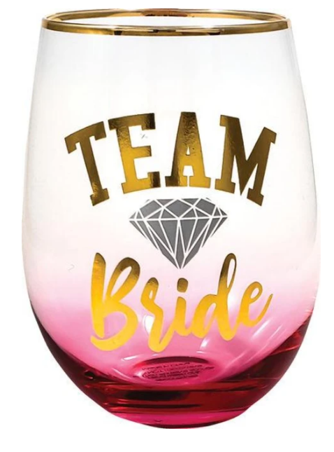 Team Bride Stemless Glass - Mohebina laemeh