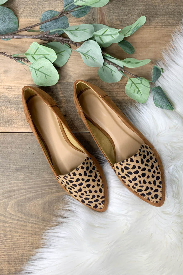 Elsi Flats: Tan Leopard - Cenkhaber