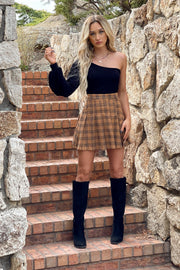 Downtown Plaid Skirt - Mohebina laemeh