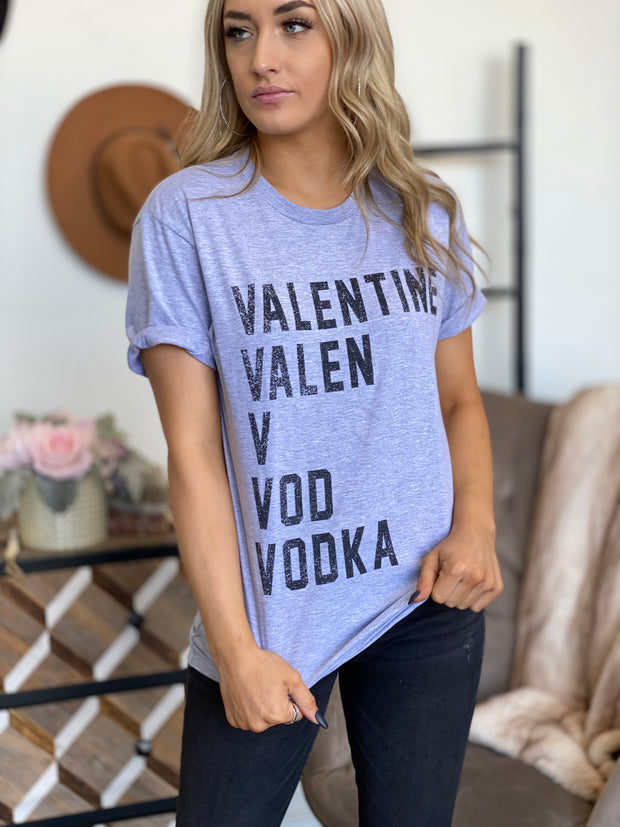 Valentine Vodka Graphic Tee - Cenkhaber