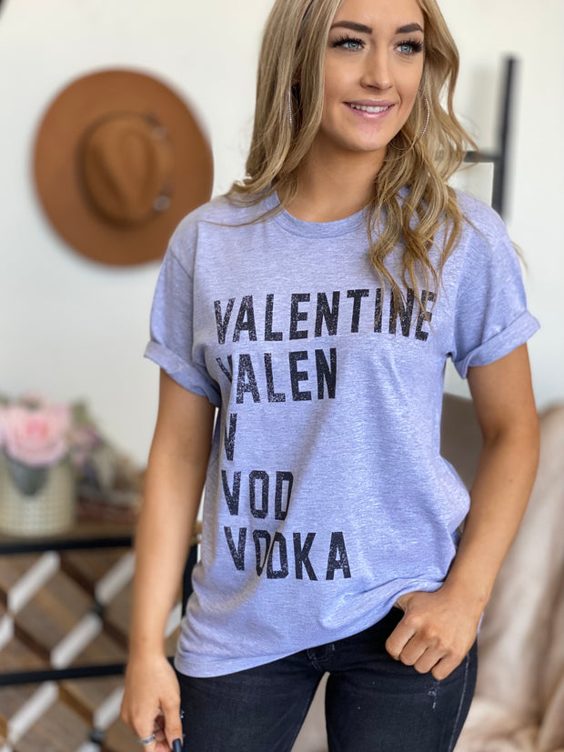 Valentine Vodka Graphic Tee - Cenkhaber