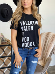 Valentine Vodka Graphic Tee - Cenkhaber