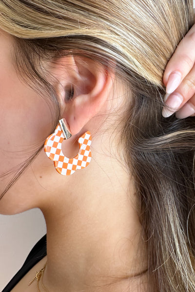 Ozzy Checkered Earrings - Mohebina laemeh