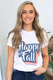 Happy Fall Retro Graphic Tee - Cenkhaber