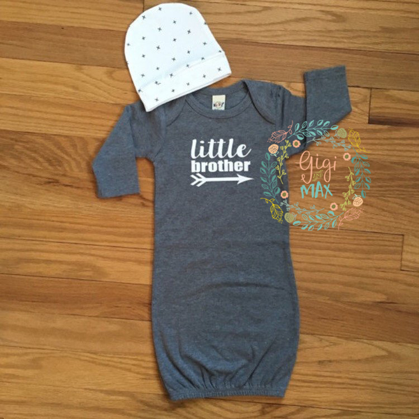 Sibling shirts from Gigi and Max! Perfect way to announce a pregnancy or celebrate a new arrival! 