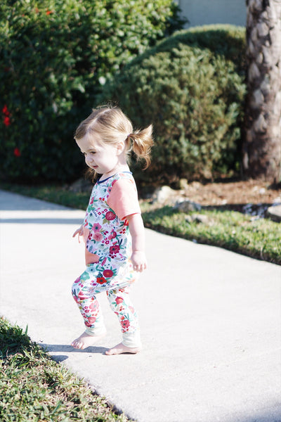 Gigi and Max adorable floral romper! This is so perfect for spring! Available February 3rd! 