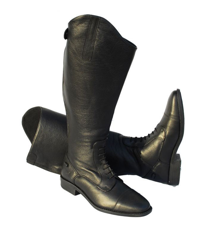 Wide Leg Soft Long Leather Riding Boot 