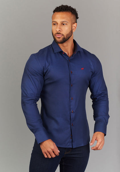 dress shirt for muscular build