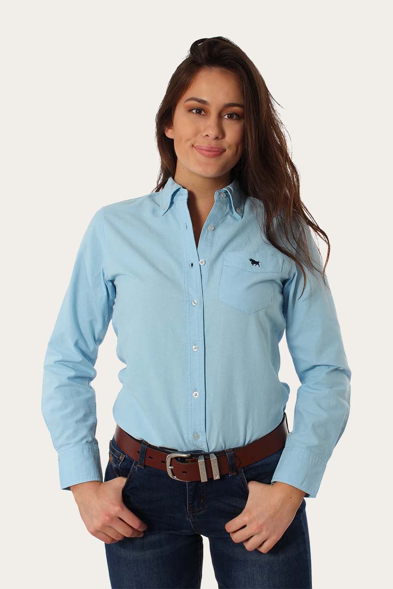 light blue oxford shirt womens