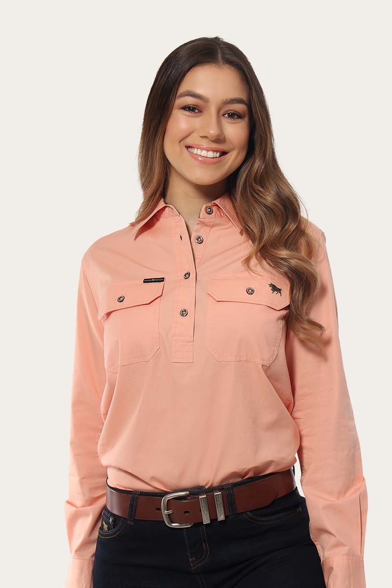 coral shirt womens