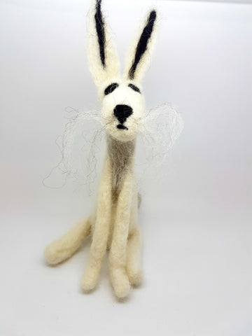 winter hare needle felt kit