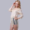 Tassel Chiffon Beach Mini Dress