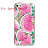 FREE * iPhone Case* 4 4S 5 5S 5C 6 6S 6Plus 6s Plus FruitFashion Soft Silicon Transparent Thin Case