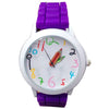 Colorful Number Quartz Silicone Jelly Wrist Watch