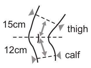 size guide of knee brae