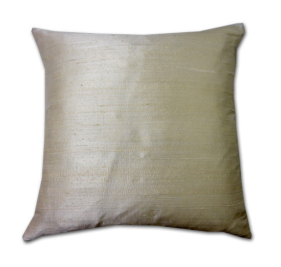 Cream Silk Doupion Cushion (43x43cm 