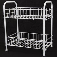 2 Tier Fruit And Veg/Cutlery Storage Stack Kitchen Rack 30cm x 36cm 0278 (Parcel Rate)
