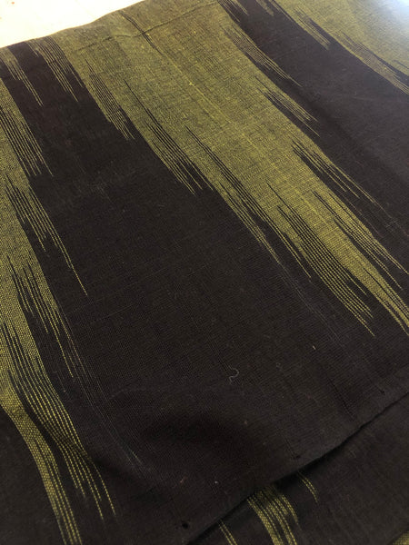| MOSSY | Olive Green handwoven sambalpuri kargil saree.