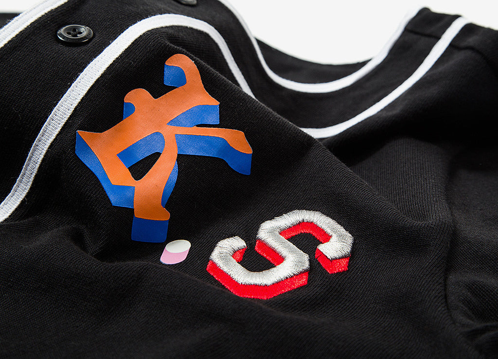 Crooks & Castles Maison Baseball Jersey - Black