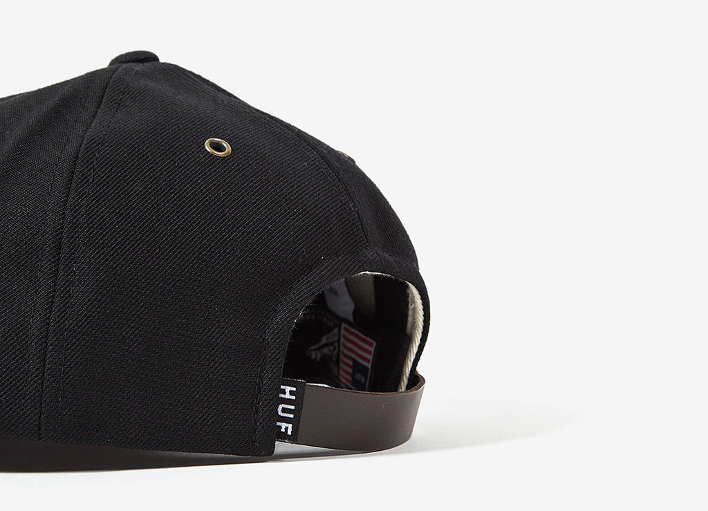 HUF Classic H 6 Panel Cap - Black
