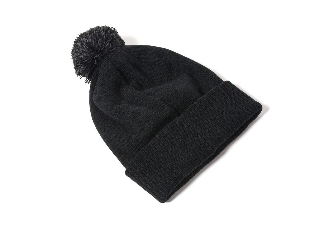 Chimp Basic Bobble Beanie - Black/Graphite
