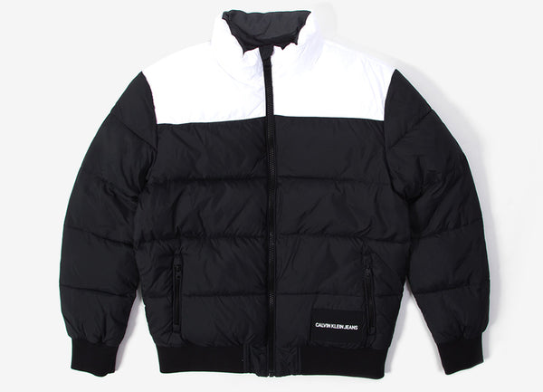 calvin klein white puffer jacket