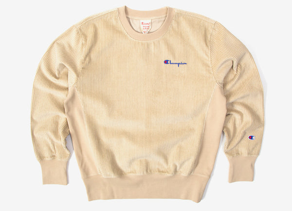 cream champion crewneck