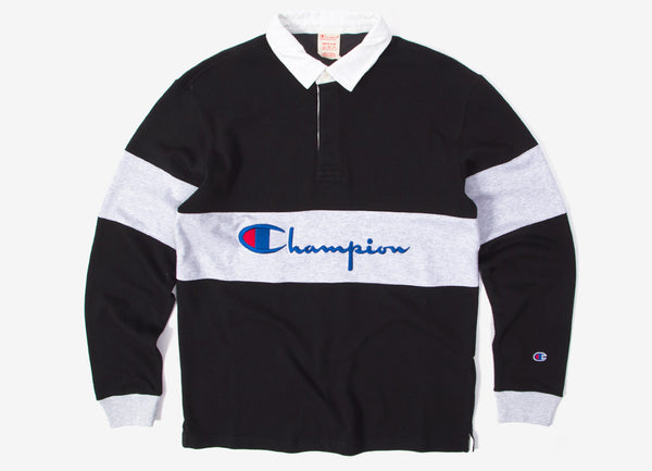 champion polo long sleeve