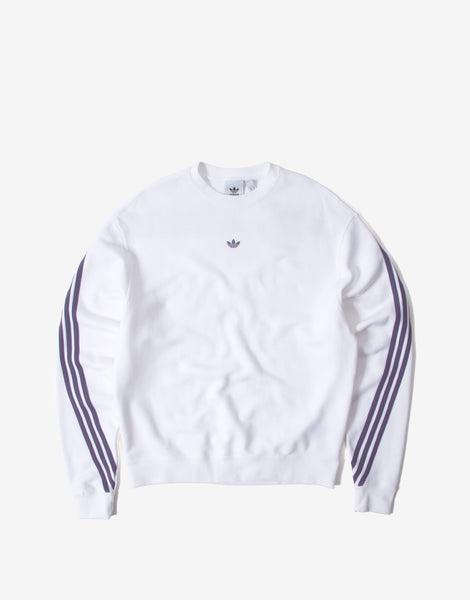 adidas originals sweatshirt with wrap 3 stripes in white