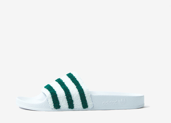 adidas originals adilette slides in black toweling