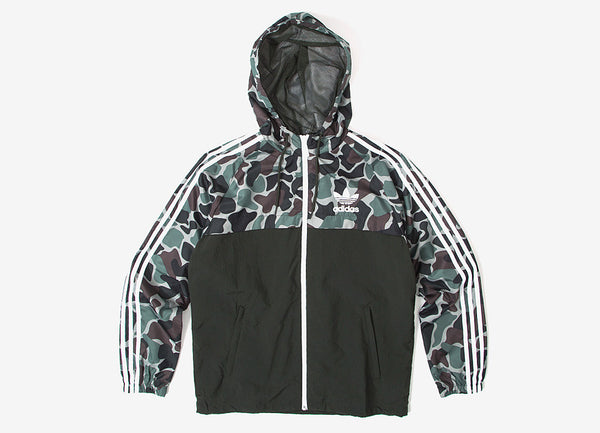 adidas originals split khaki camo windbreaker