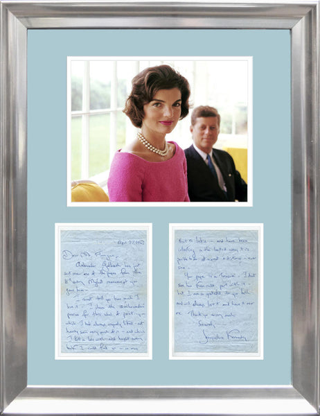 Jacqueline Kennedy Signed Display