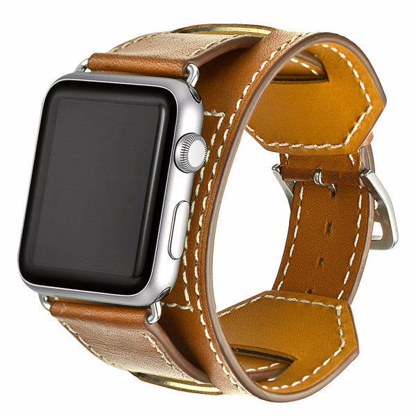 apple watch leather cuff