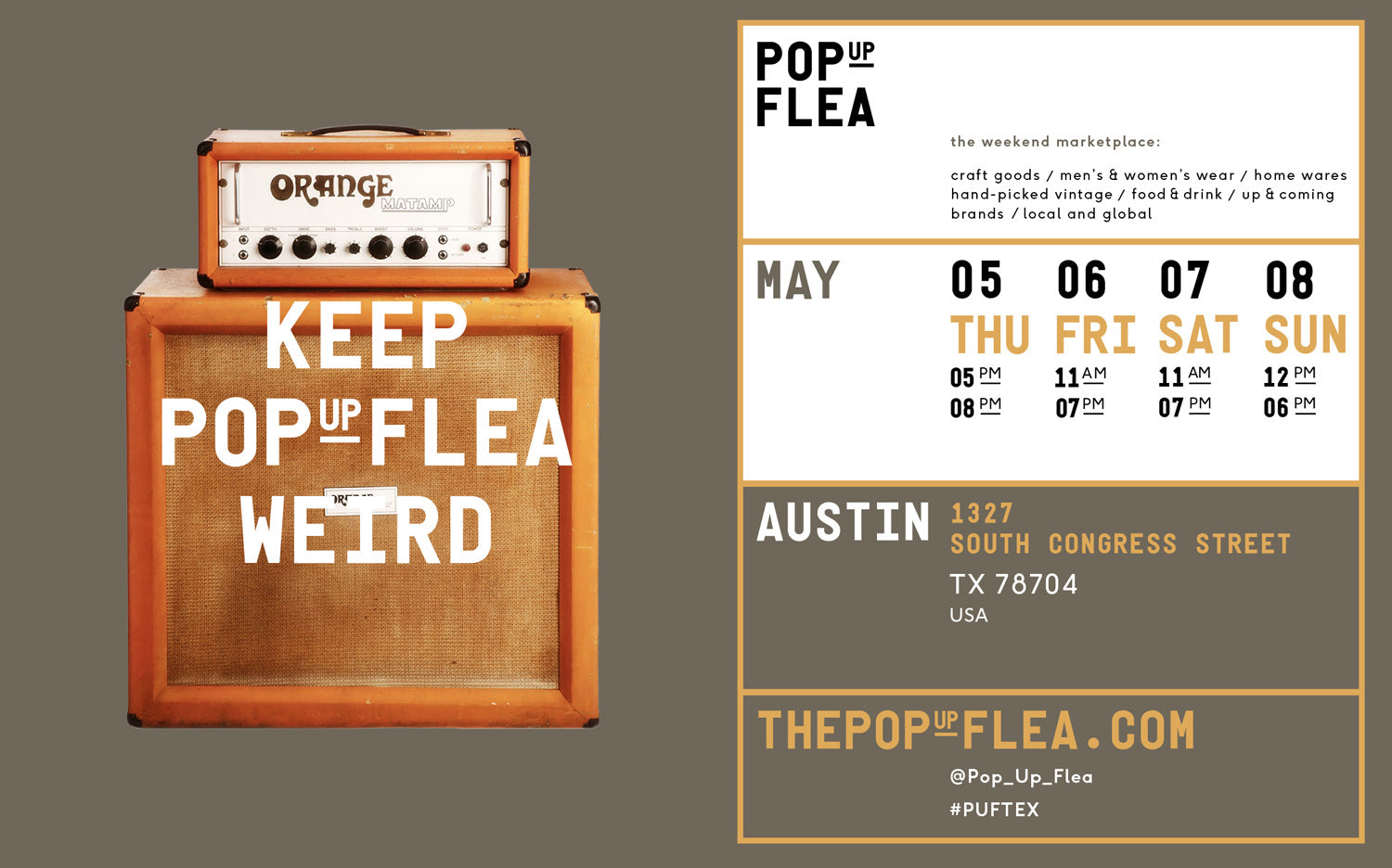 Pop Up Flea South Congress Austin Texas Speaker Image