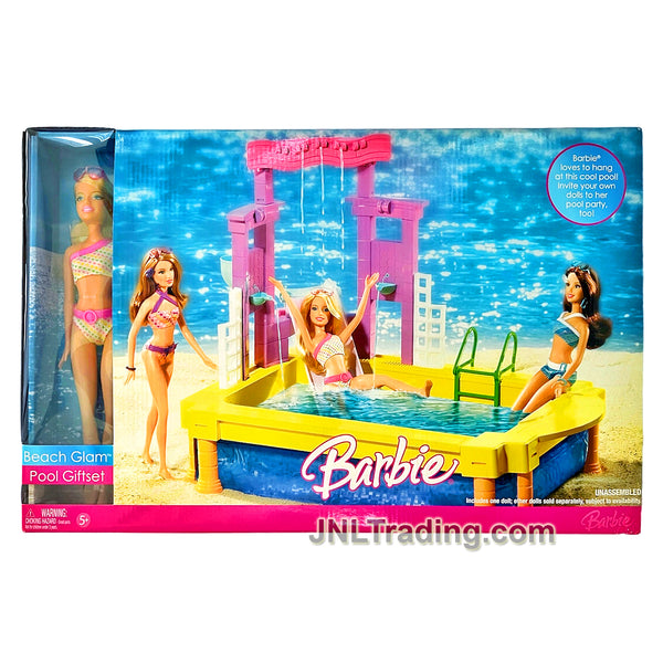 2006 Barbie Beach Glam Pool Giftset L3785 with Caucasian SU JNL Trading
