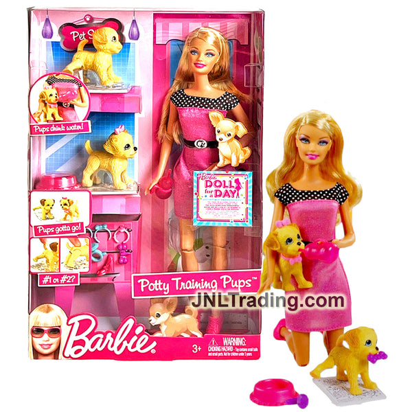 Verward procedure Cerebrum Year 2009 Barbie 12 Inch Doll Set - POTTY TRAINING PUPS T9397 with Cau –  JNL Trading