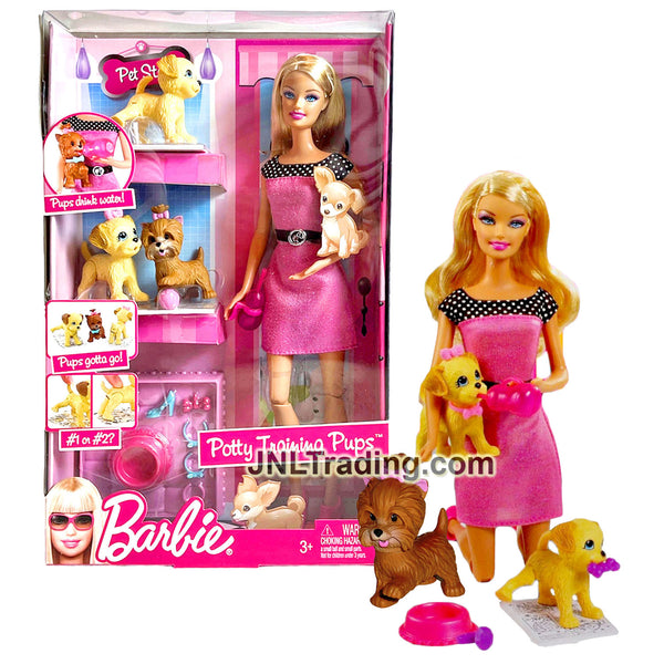 Schuldenaar Raap kolf Year 2009 Barbie 12 Inch Doll Set - POTTY TRAINING PUPS R9514 with Cau –  JNL Trading