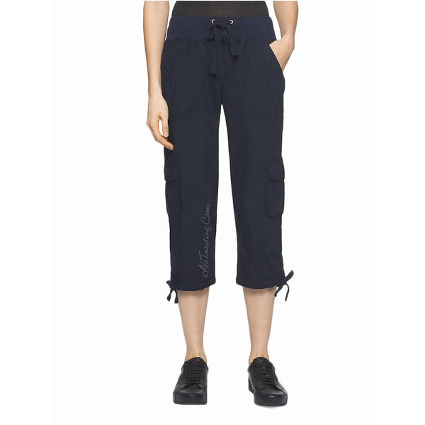 navy blue cargo capris