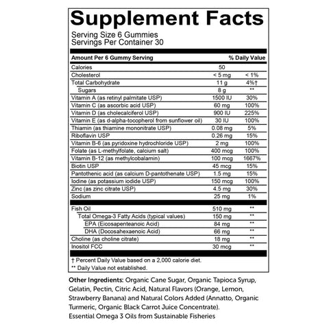 adult complete nutritional facts