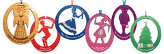 Personalized Laser-Etched Nutcracker Character Ornaments