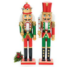 15" Glittery Nutcrackers